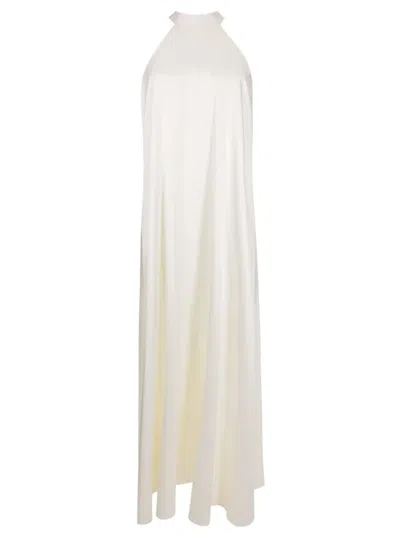 Lethicia Bronstein Bly Halterneck Maxi Dress In White