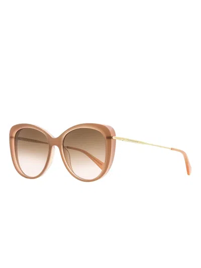 Longchamp 674 Butterfly-frame Sunglasses In Brown