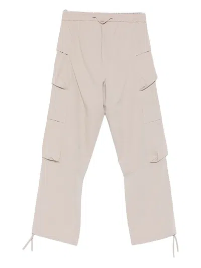 抽绳腰边工装裤