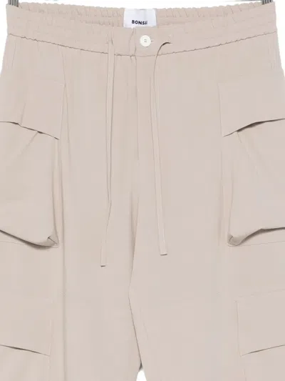 抽绳腰边工装裤