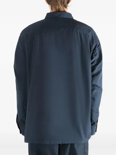 Nanamica Waterproof Shirt Jacket In Blue