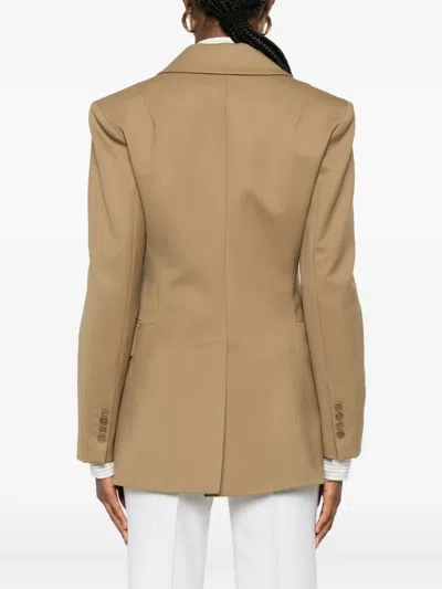 P.a.r.o.s.h Double-breasted Blazer In Brown