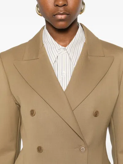P.a.r.o.s.h Double-breasted Blazer In Brown