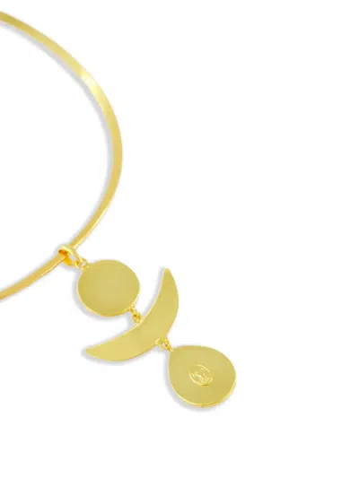 Sylvia Toledano Sunset Geometric-pendent Necklace In Gold