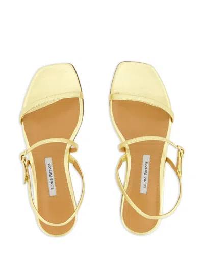 Emme Parsons Hope Square-toe Ankle-strap Sandals In Yellow