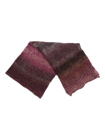 Kangra Cashmere Scarf With Faded Effect In Purple