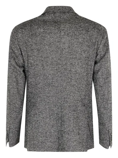 Tagliatore Monopetto Spinata Fusa Lana Cotone In Gray