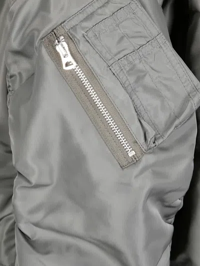 Junya Watanabe Lightweight Nylon Jacket With High Collar And Streamlined Fit In Gray