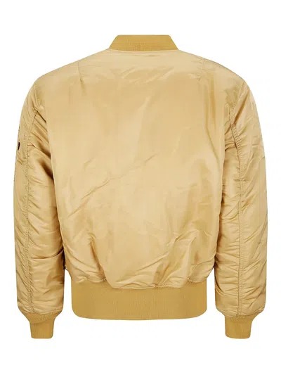 Alpha Industries Classic Bomber Jacket With Utilitarian Design And Premium Materials In Gold