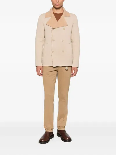 Bruno Manetti Double-breasted Peacoat In Multi