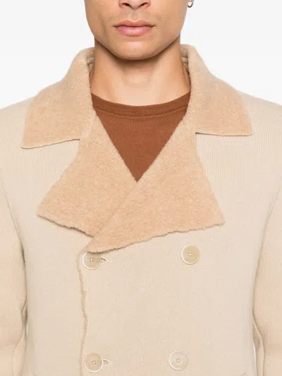 Bruno Manetti Double-breasted Peacoat In Multi