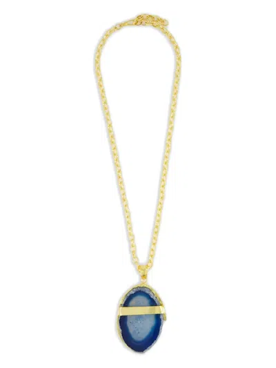 Sylvia Toledano Spellbound Agate-pendent Necklace In Gold