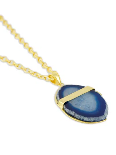 Sylvia Toledano Spellbound Agate-pendent Necklace In Gold