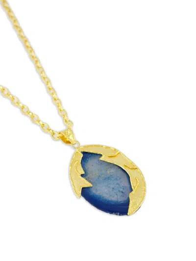 Sylvia Toledano Spellbound Agate-pendent Necklace In Gold