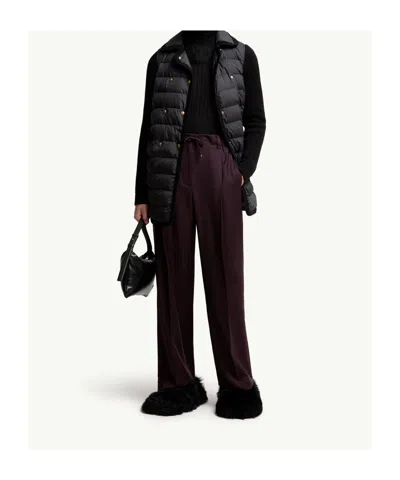 Moncler Double-breasted Wool And Cashmere-blend And Quilted Shell Down Cardigan. In Black