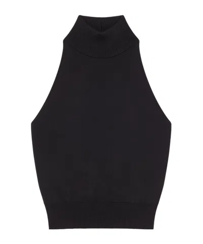 Givenchy Halterneck Open-back Jersey Top In Black