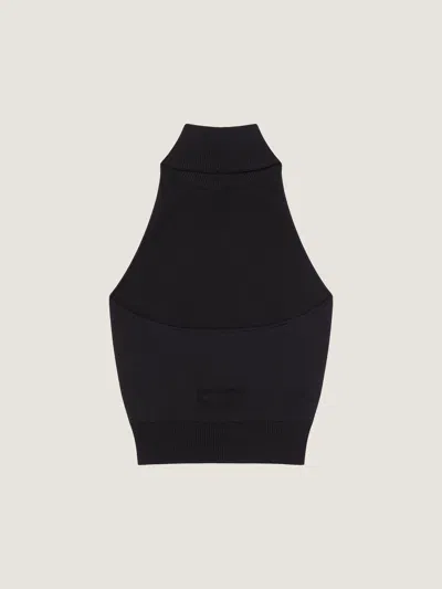 Givenchy Halterneck Open-back Jersey Top In Black