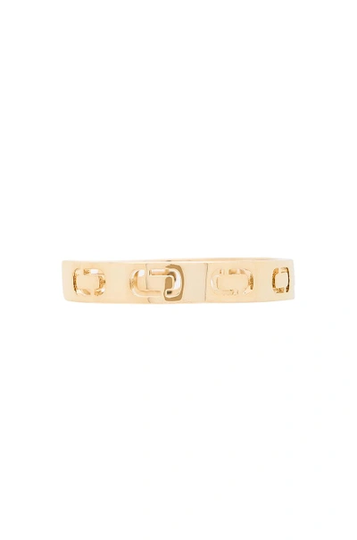 Shop Marc Jacobs Icon Cuff In Gold