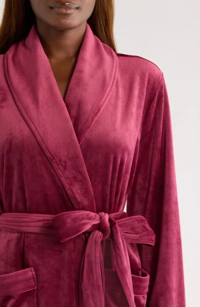 Nordstrom Luxe Velour Robe In Pink