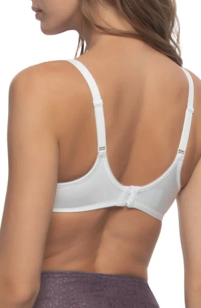 Felina Celestial Full Coverage Underwire Bra In White