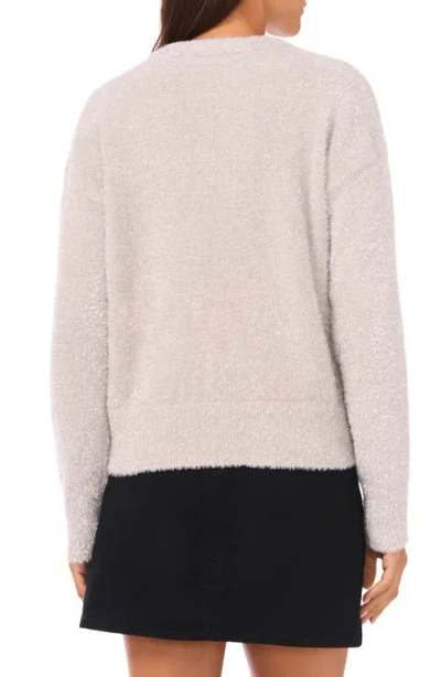 Vince Camuto Metallic Eyelash Sweater In Pink