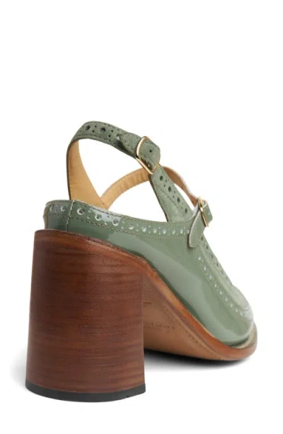 The Office Of Angela Scott Mrs. Russel Pointed Toe Pump In Green