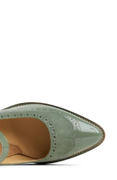 The Office Of Angela Scott Mrs. Russel Pointed Toe Pump In Green