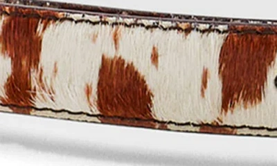 Madewell Western Genuine Calf Hair Belt In Neutral