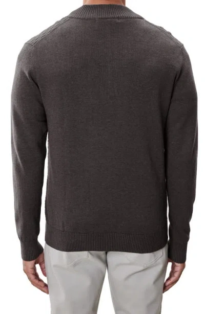 Robert Barakett Gellar Half Zip Sweater In Brown