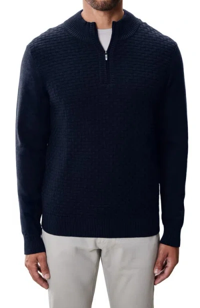 Robert Barakett Gellar Half Zip Sweater In Blue
