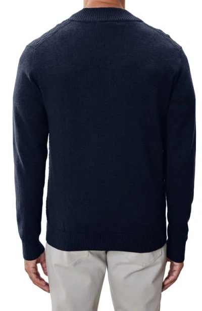 Robert Barakett Gellar Half Zip Sweater In Blue