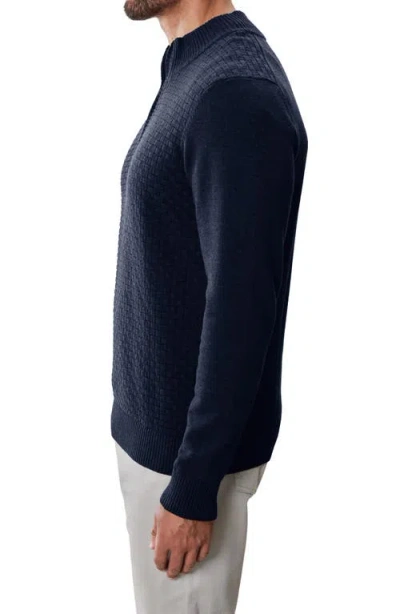Robert Barakett Gellar Half Zip Sweater In Blue