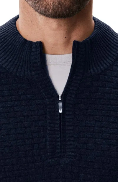 Robert Barakett Gellar Half Zip Sweater In Blue