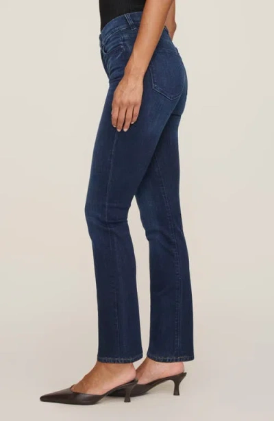 Dl1961 Halle High Waist Straight Leg Instasculpt™ Jeans In Blue