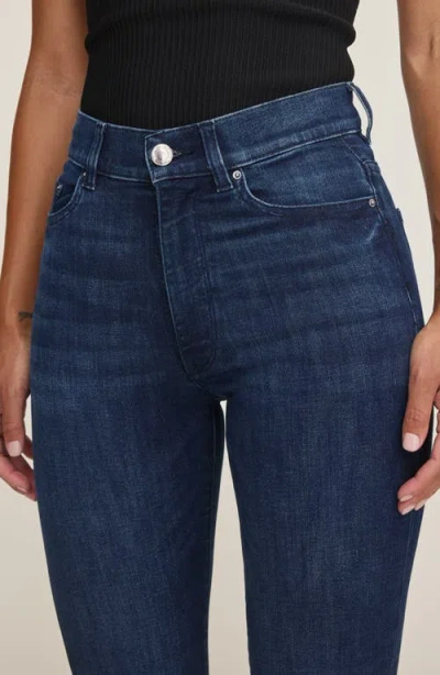 Dl1961 Halle High Waist Straight Leg Instasculpt™ Jeans In Blue