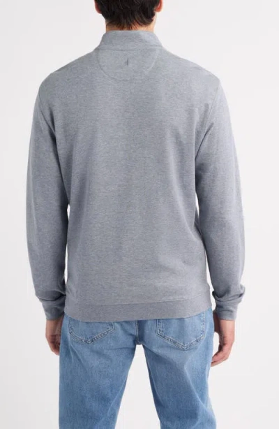 Johnnie-o Sully Quarter Zip Pullover In Gray