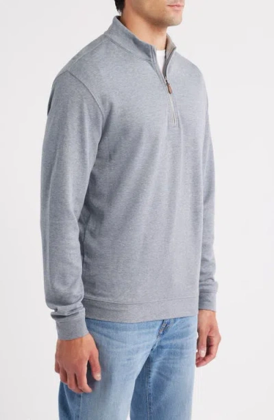 Johnnie-o Sully Quarter Zip Pullover In Gray