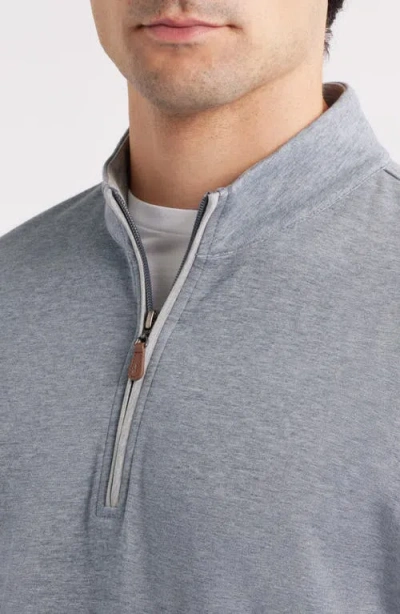 Johnnie-o Sully Quarter Zip Pullover In Gray