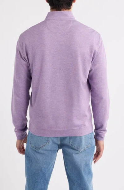 Johnnie-o Sully Quarter Zip Pullover In Brown