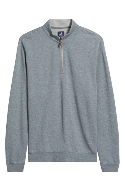 Johnnie-o Sully Quarter Zip Pullover In Gray