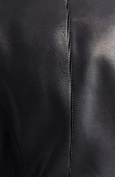Balmain Tailored Lambskin Jacket Zipper In Black