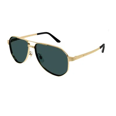 Cartier Ct0461s Santos De Sunglasses In Green