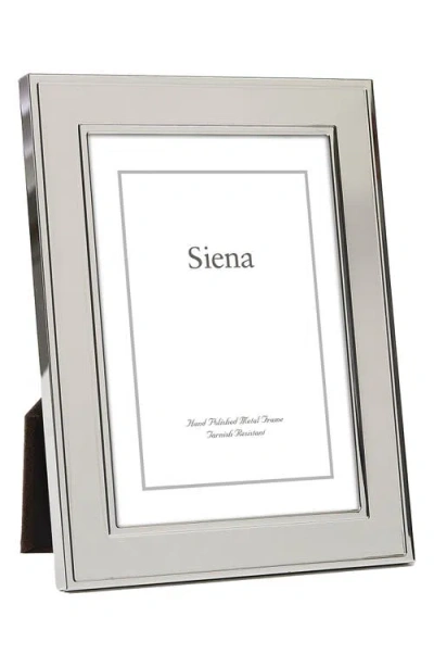 Siena Wide Double Border 4 X 6-inch Picture Frame In Gray