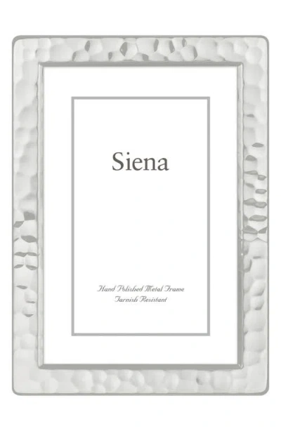 Siena Narrow Hammered 4 X 6-inch Picture Frame In Silver