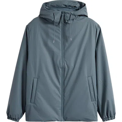 Rains Lohja Insulated Rain Jacket In Brown