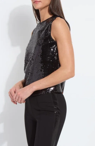 Lyssé Lysse Adaline Sequin Shell Top In Black