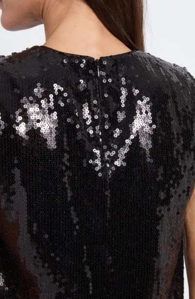 Lyssé Lysse Adaline Sequin Shell Top In Black