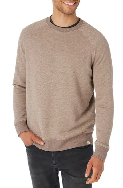 Fair Harbor Tailwind Textured Sweatshirt In Brown