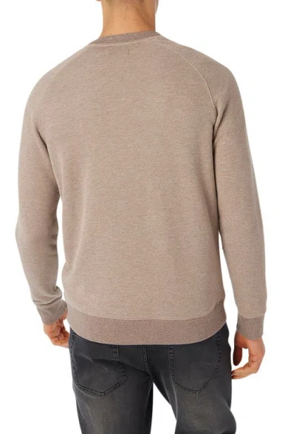 Fair Harbor Tailwind Textured Sweatshirt In Brown