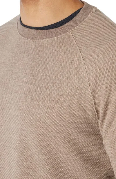 Fair Harbor Tailwind Textured Sweatshirt In Brown